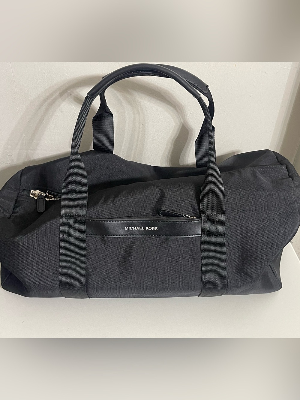 NWOT Michael Kors Black Men’s Duffel Bag with Top Handles